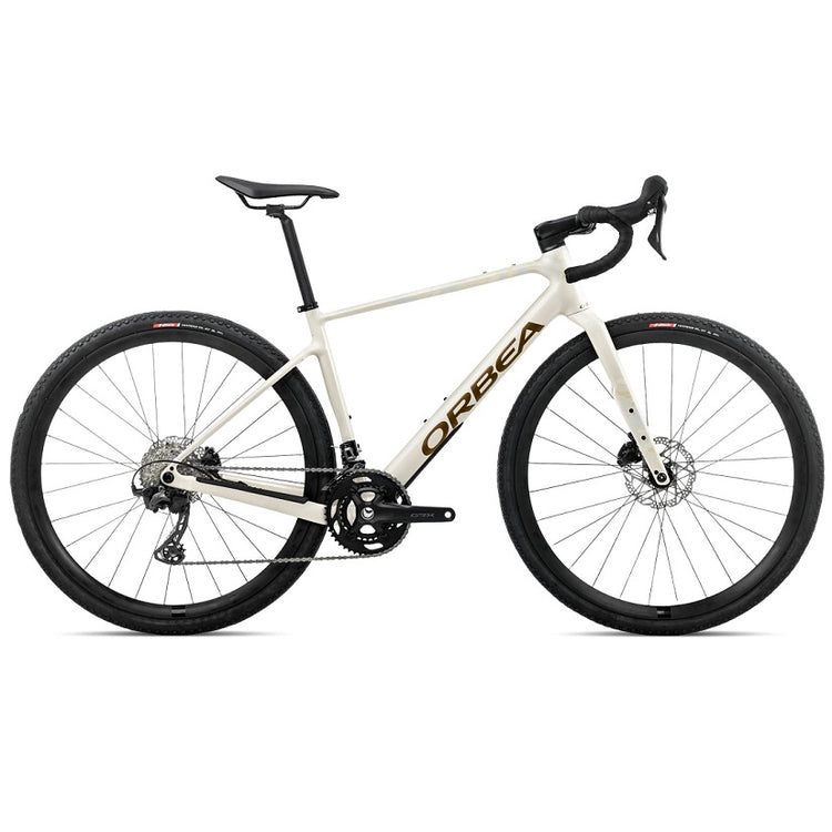 Orbea Terra H30 Gravelbike - Ivory White/Metallic Olive Green