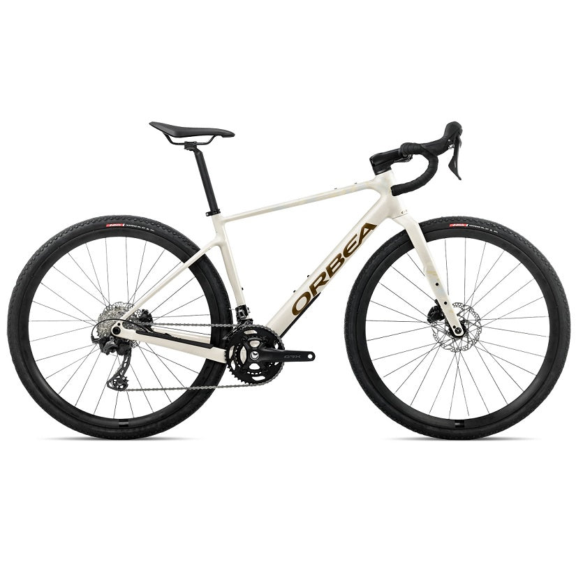 Orbea Terra H30 Gravelbike - Ivory White/Metallic Olive Green