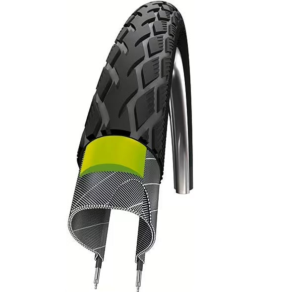 Schwalbe Marathon GreenGuard dæk - med 3 mm indlæg