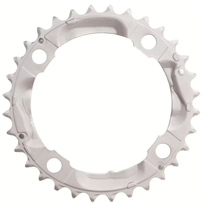 Shimano Deore FC-M532 9 speed Klinge - BCD104 sølv