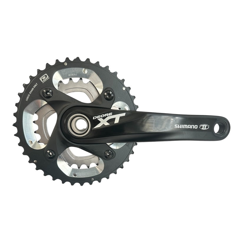 Shimano Deore XT FC-M785 2x10 speed kranksæt - Sort