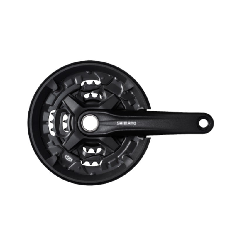 Shimano FC-MT210 3x9 speed kranksæt - Chain guard