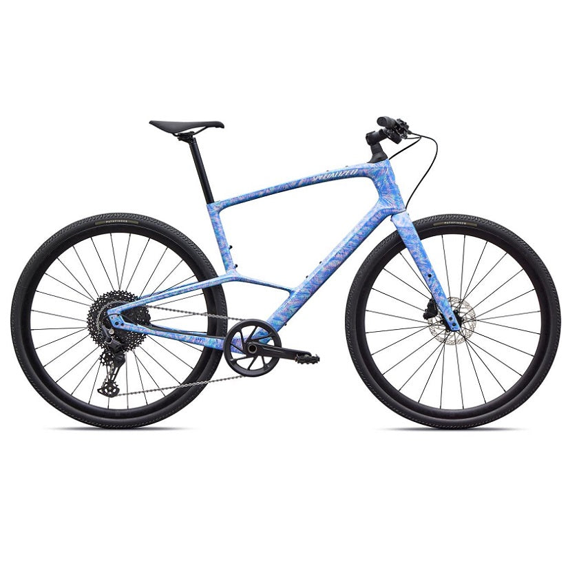 Specialized Sirrus X 5.0 Herre Citybike - Carbon - Gloss Dry Brushed Sky Blue