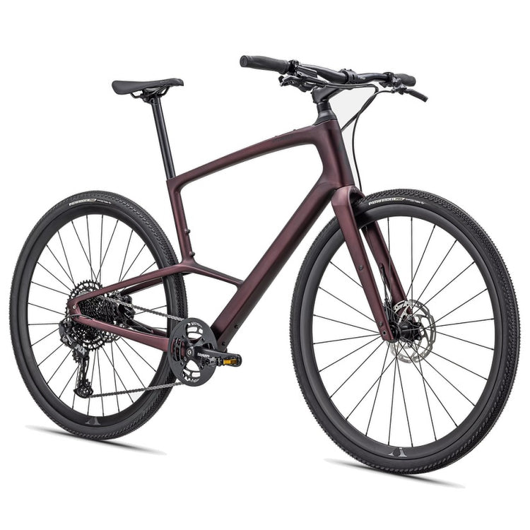 Specialized Sirrus X 5.0 Citybike - Carbon - Satin Red Tint