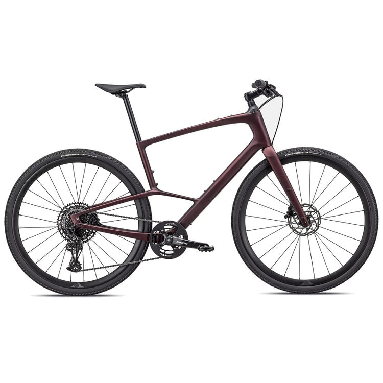 Specialized Sirrus X 5.0 Citybike - Carbon - Satin Red Tint