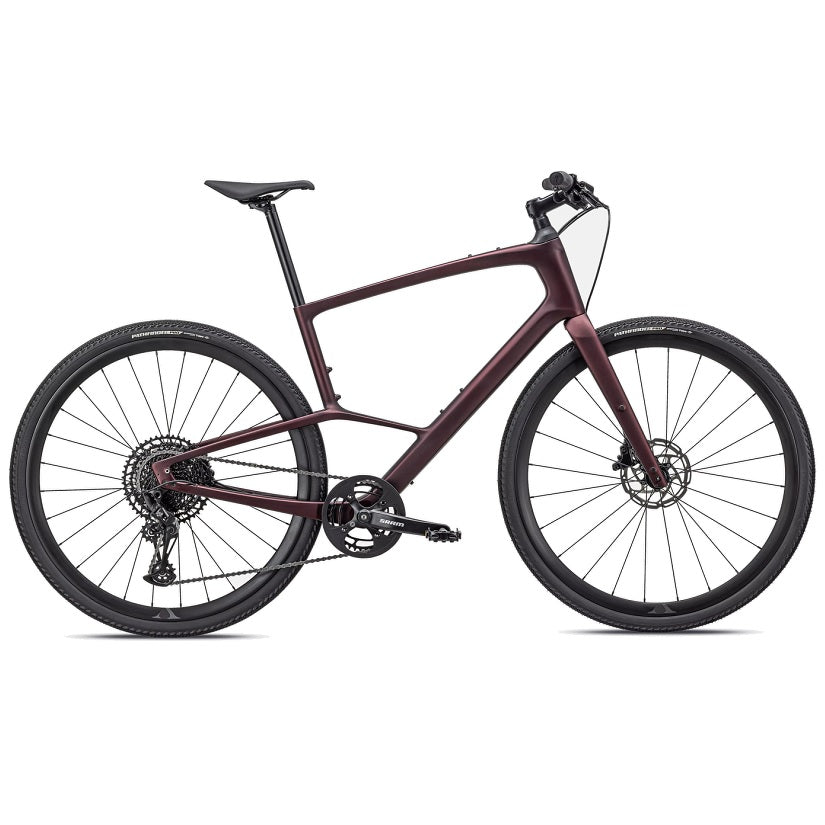 Specialized Sirrus X 5.0 Citybike - Carbon - Satin Red Tint
