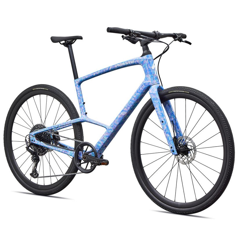 Specialized Sirrus X 5.0 Herre Citybike - Carbon - Gloss Dry Brushed Sky Blue