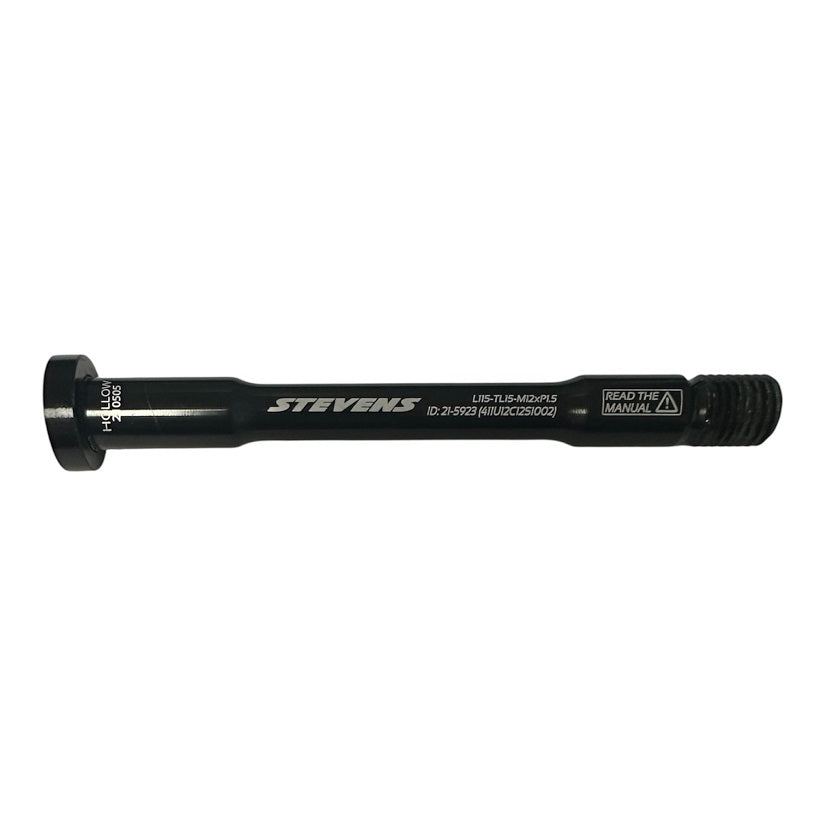 Stevens Front Axle 100mm L115-TL15-M12xP1.5