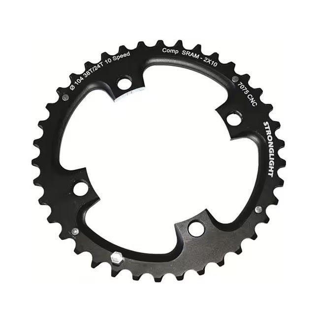 Stronglight BCD104 10 speed klinge - Comp SRAM X0 38t