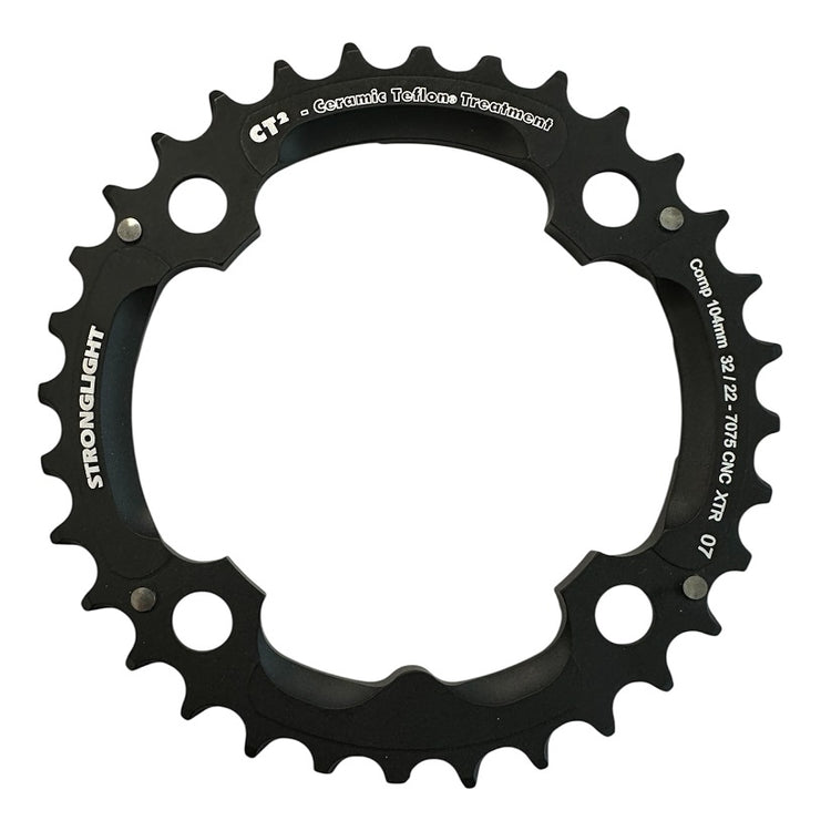 Stronglight CT2 BCD104 9 speed klinge - Shimano XTR 07 - 32t