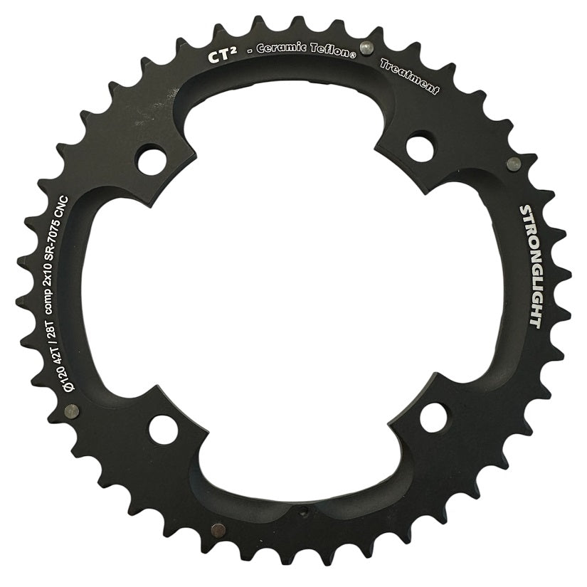Stronglight CT2 BCD120 10 speed klinge - Comp SRAM 42t