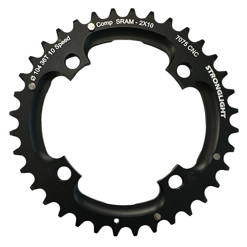 Stronglight BCD104 10 speed klinge - Comp SRAM X0 36t