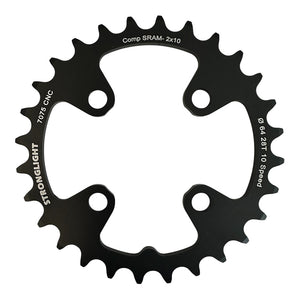 Stronglight BCD64 10 speed klinge - Comp SRAM X0 - 28t