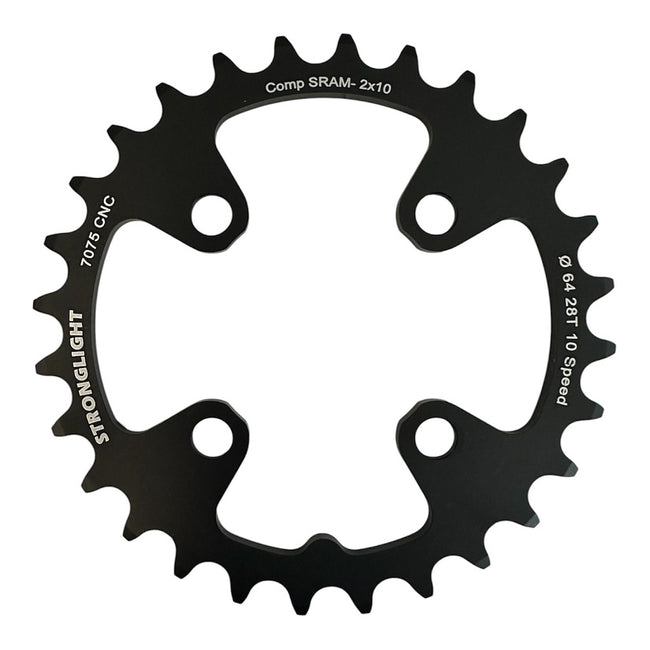 Stronglight BCD64 10 speed klinge - Comp SRAM X0 - 28t