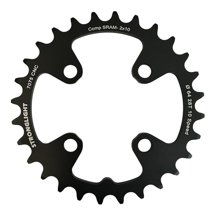 Stronglight BCD64 10 speed klinge - Comp SRAM X0 - 28t