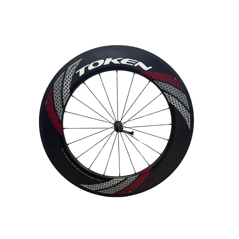 Token T90F forhjul 28" Tubular Carbon Q-R fælgbremse