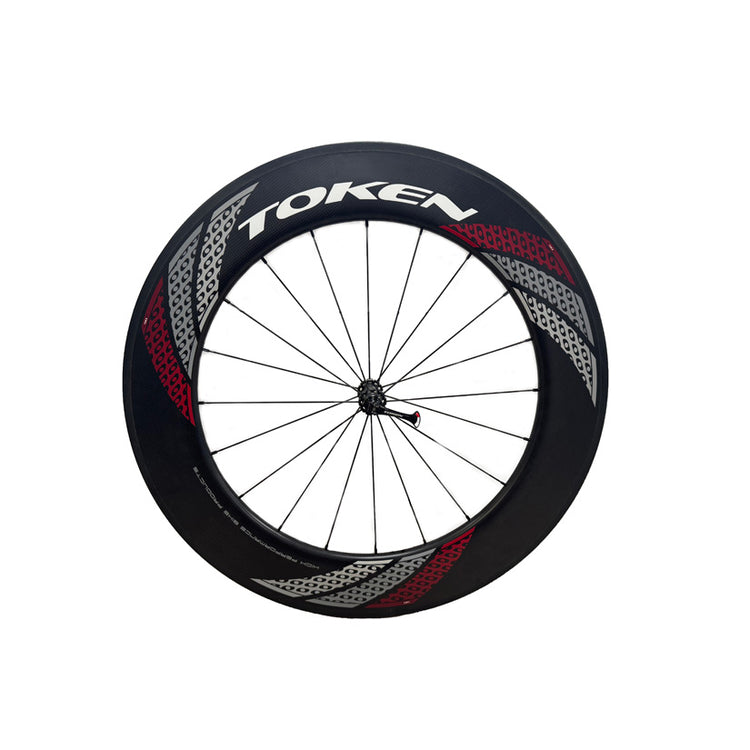 Token T90F forhjul 28" Tubular Carbon Q-R fælgbremse