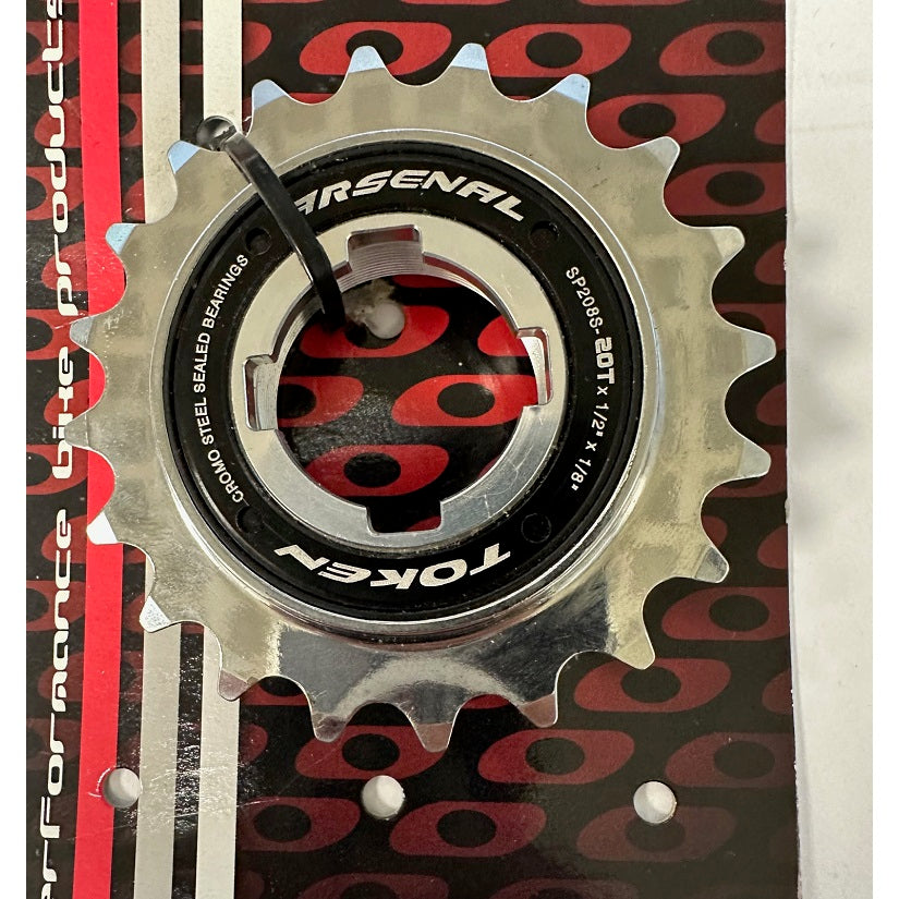 Token TK-SP208S Singlespeed Friløbskrans - 1/2x1/8"