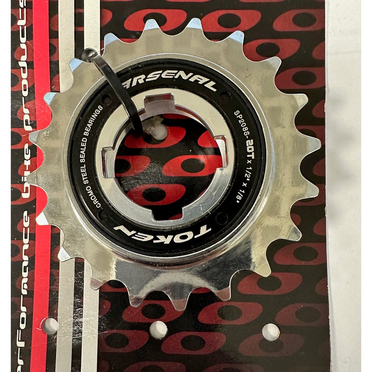 Token TK-SP208S Singlespeed Friløbskrans - 1/2x1/8"