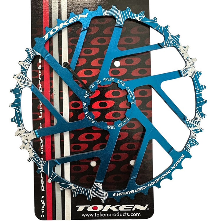 Token TK442 Kassettetandhjul - 42t / 10 speed Blå