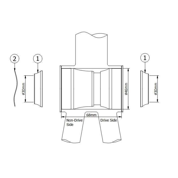 Token BB386R30 BB Spacer set
