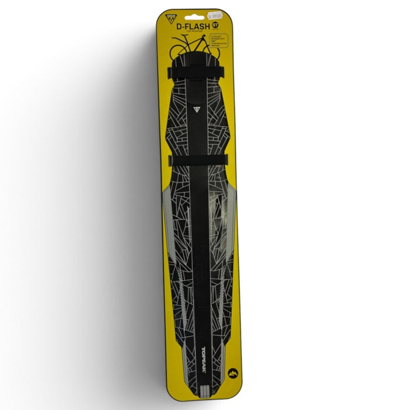 Topeak D-Flash ST MTB bagskærm sort med refleks effekt