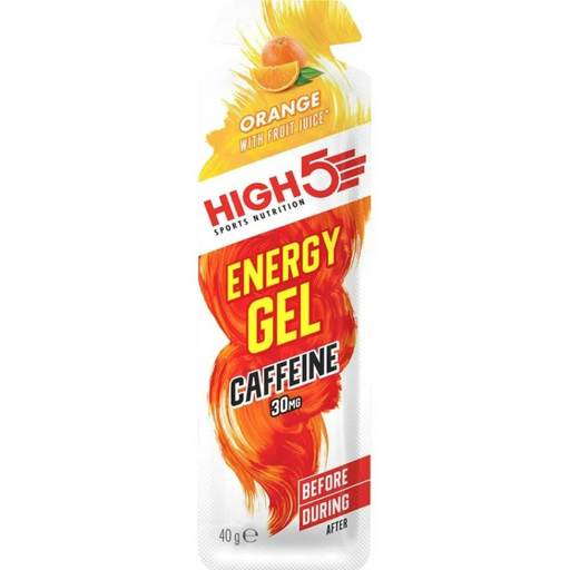 High5 EnergyGel - Hurtig energi i gel form - Appelsin med koffein