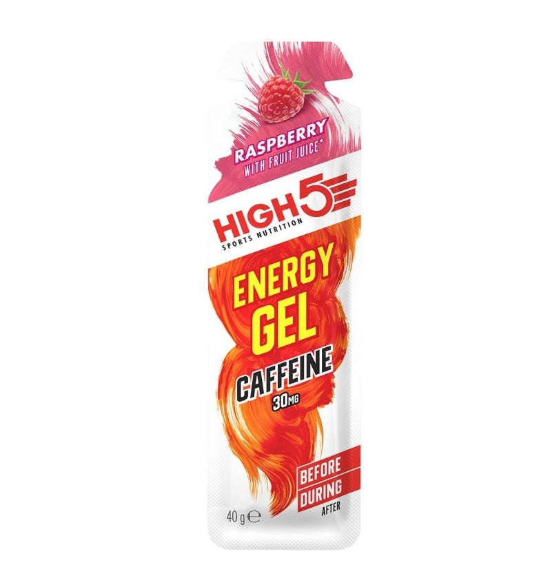 High5 EnergyGel raspberry med koffein