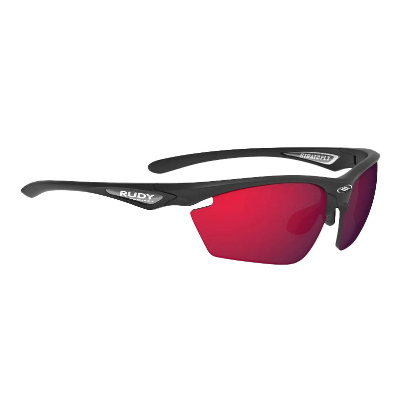 Rudy Project Stratofly Cykelbrille mat black/Multi laser Rød Linse
