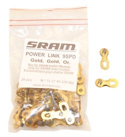 SRAM PowerLink 9 speed Samleled - Gold