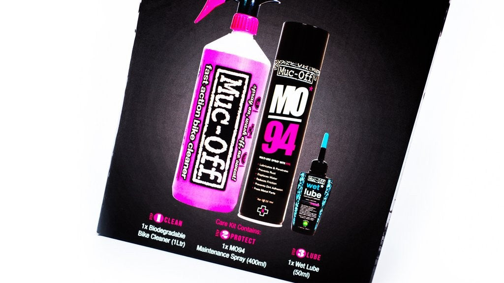 MUC-OFF Wash, protect, lube kit