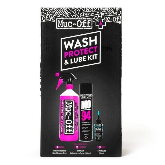 MUC-OFF Wash, protect, lube kit 