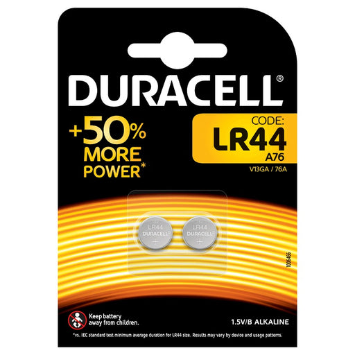 Duracell LR44 1.5V Alkaline Batteri - 2 stk