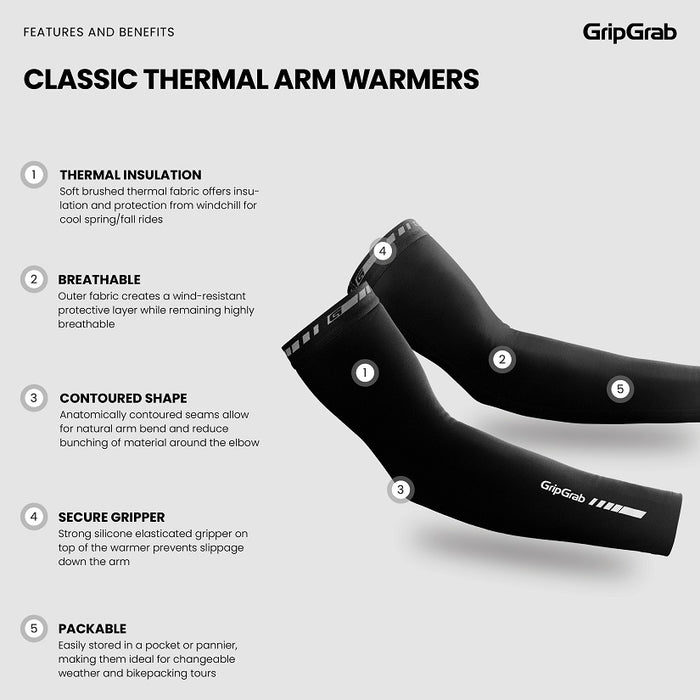 GripGrab Armvarmere Classic Thermo