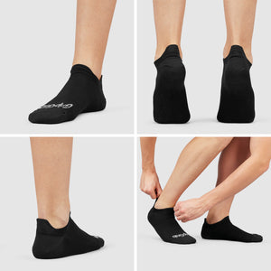 GripGrab Classic No Show Cykelsokker - 3 par - Sort