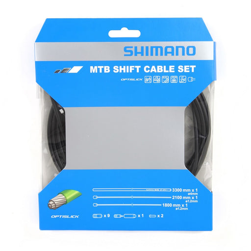 Shimano MTB Shift Cable Set - Optislick - Til Mountainbike 