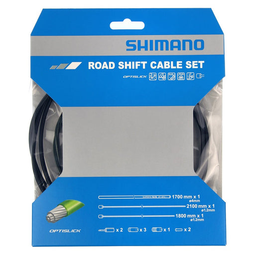 Shimano Road Shift Cable Set - Optislick - Til racercykel 