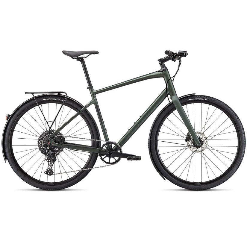 Specialized Sirrus X 4.0 EQ Citybike 2022 - Satin Oak Green