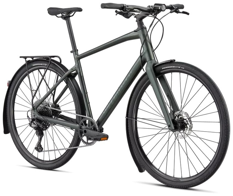 Specialized Sirrus X 4.0 EQ Citybike 2023 - Satin Oak Green