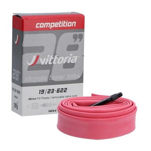 Vittoria Latex cykelslange til racercykel - 700x19-23mm, 48mm presta ventil